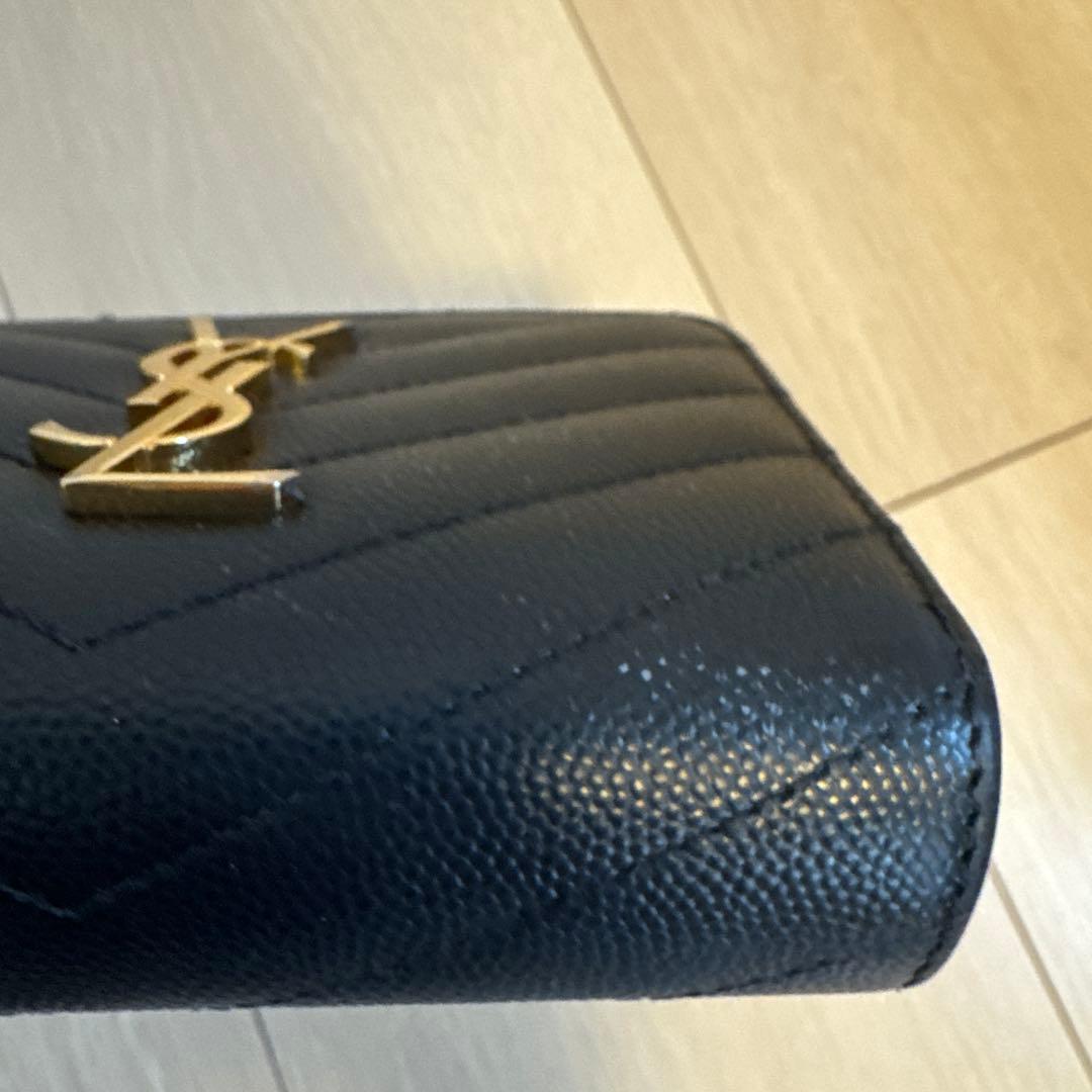 ☆まるも☆【正規品】SAINT LAURENT 二つ折り財布 使用品