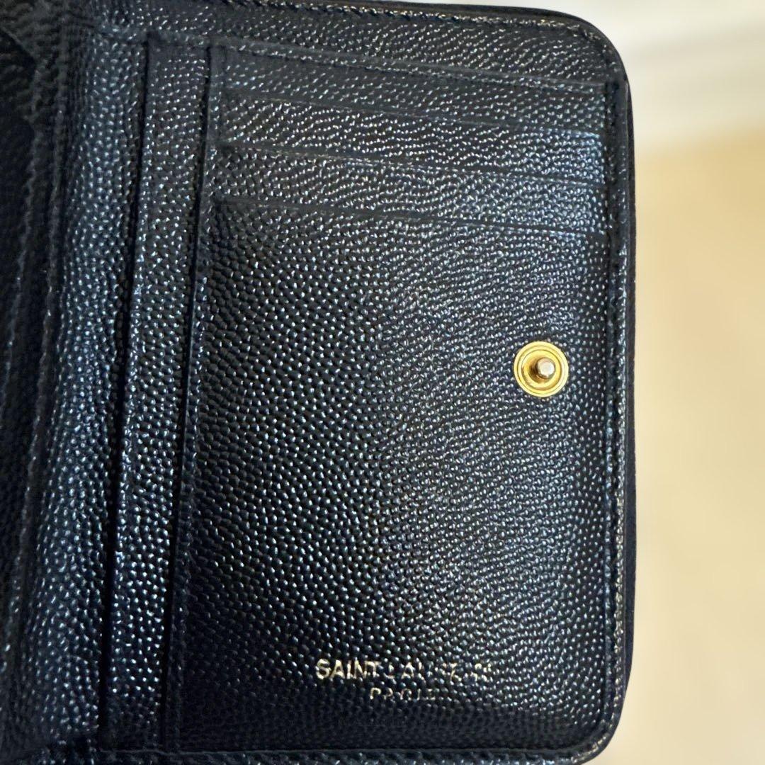 ☆まるも☆【正規品】SAINT LAURENT 二つ折り財布 使用品
