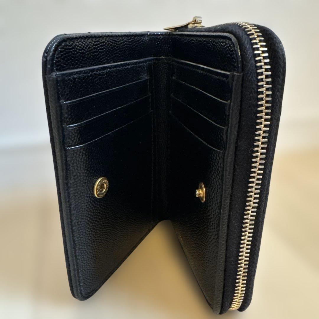 ☆まるも☆【正規品】SAINT LAURENT 二つ折り財布 使用品