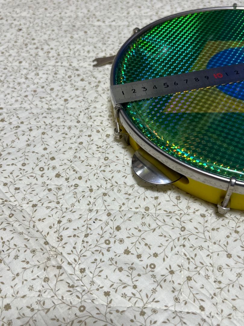 ブラジル国旗デザイン タンバリン