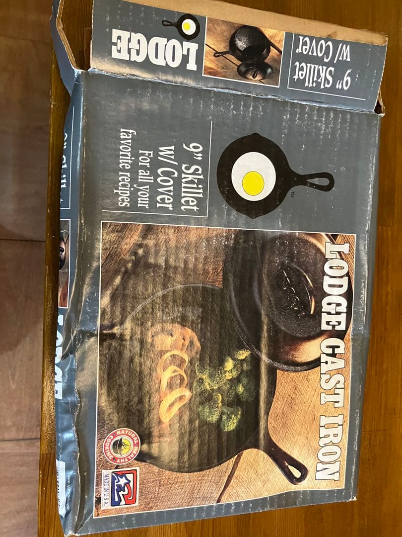 未使用・錆あり/ LODGEのダッチオーブンとスキレット（蓋付）のセット