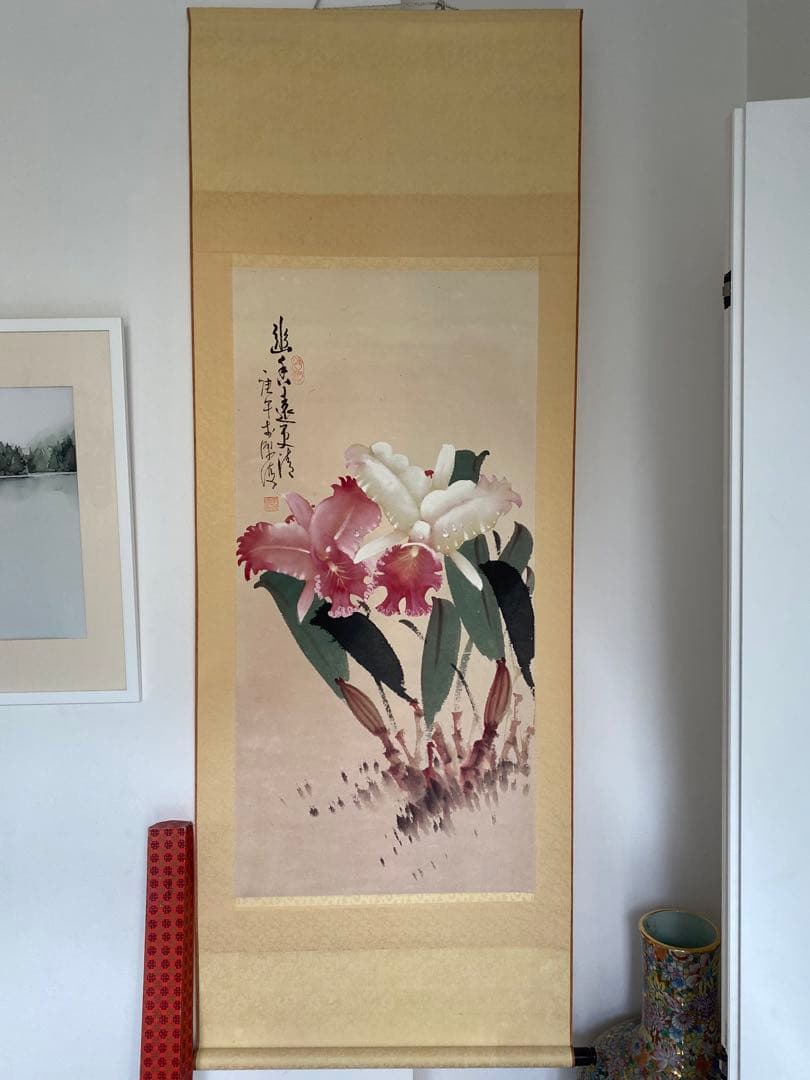 台湾画家 嶺南画派伝承者　李源海 作 水墨画　中国画