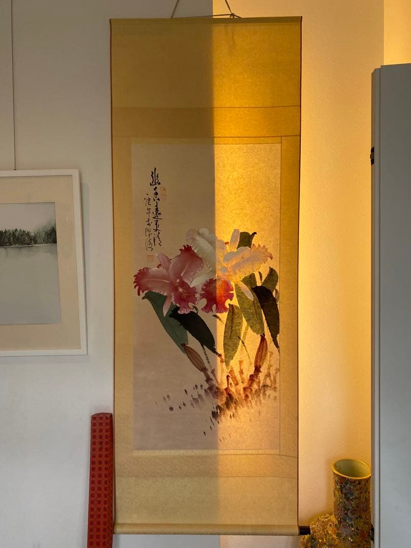 台湾画家 嶺南画派伝承者　李源海 作 水墨画　中国画