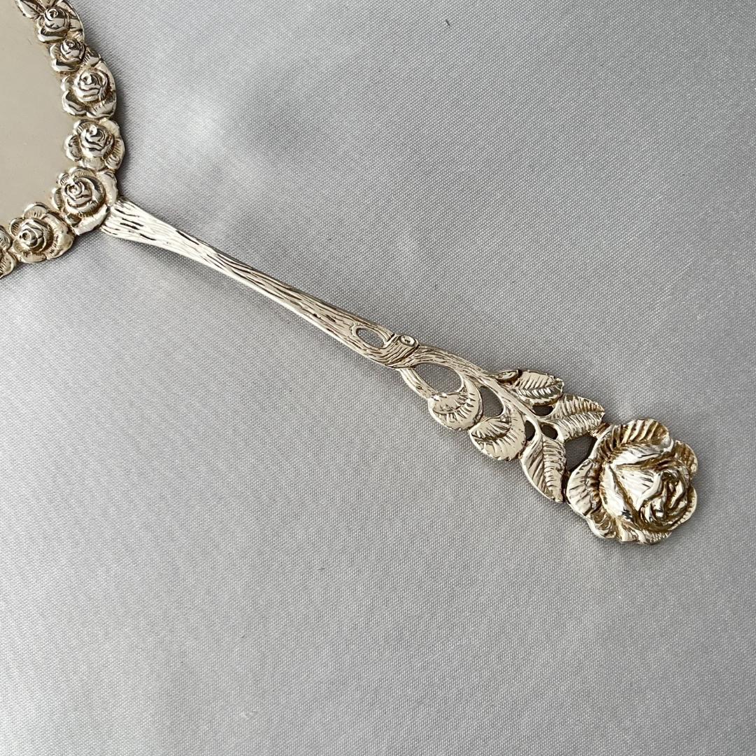 【ANTIKO】 薔薇のケーキサーバー【純銀】ヒルデスハイムローズ 21cm