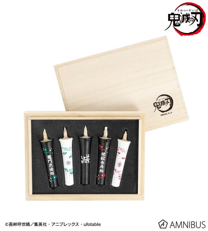 鬼滅の刃　京ローソク桐箱入り5本セット