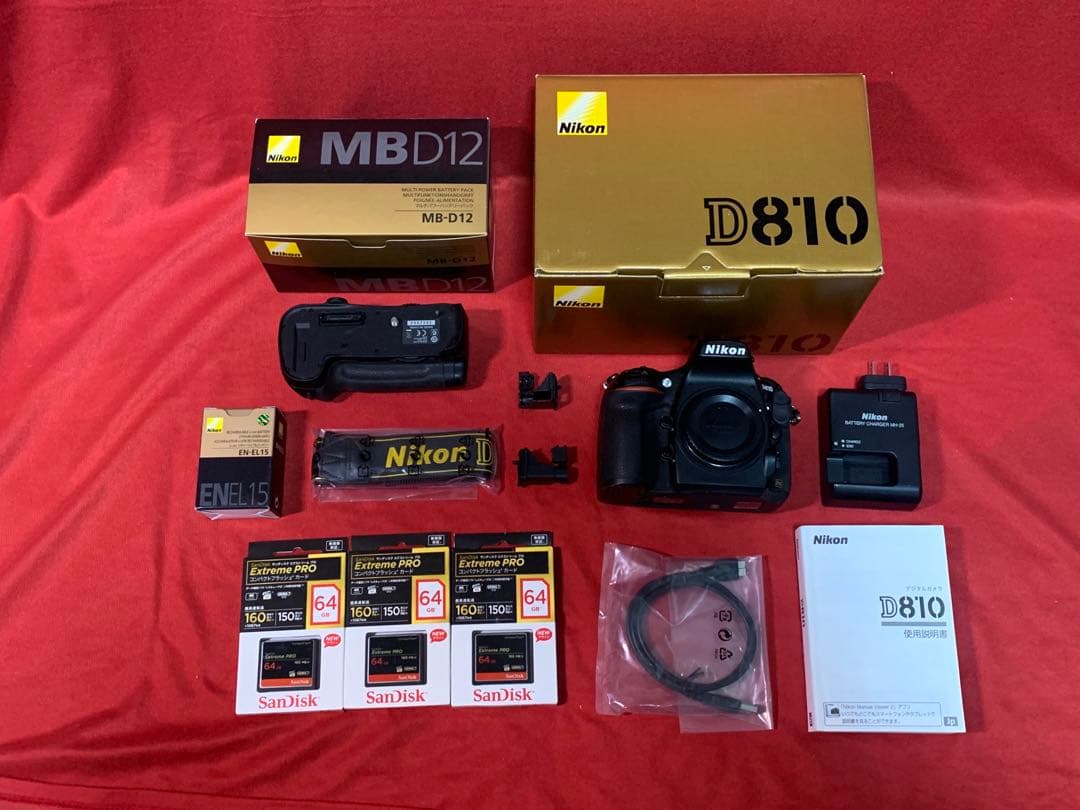 Nikon D810 / バッテリーグリップ MB-12セット