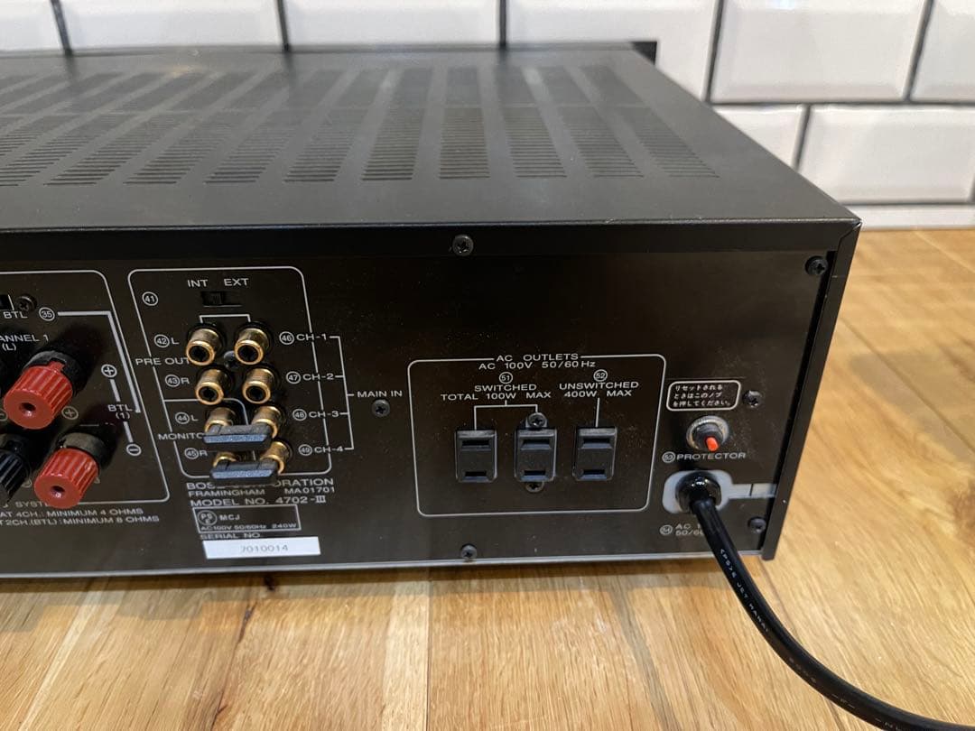ハ*ク様 BOSE プリメインアンプ 4702Ⅲ