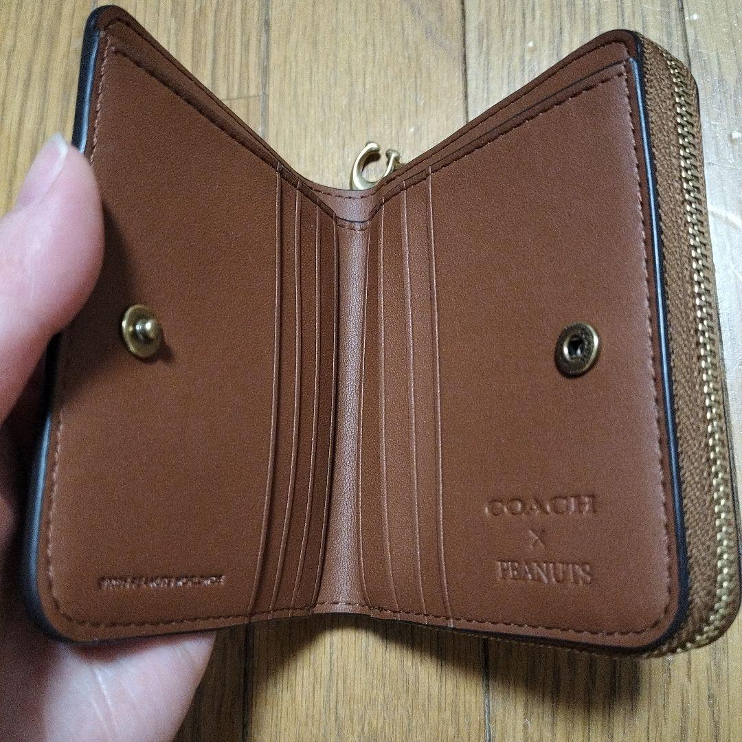 コーチ　スヌーピー　エッセンシャル ビルフォールド ウォレット　財布