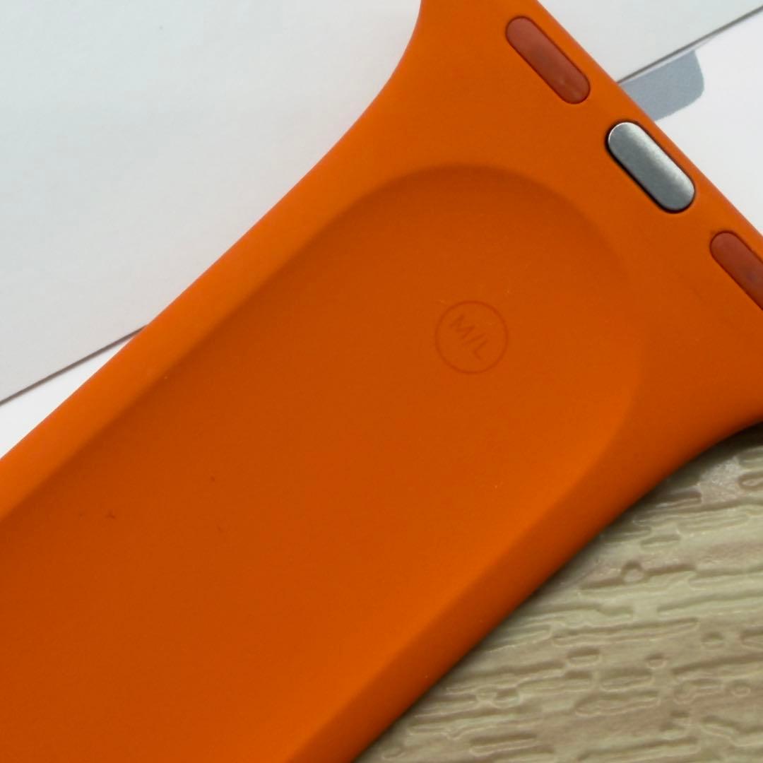 2990 Apple Watch エルメス　オレンジラバー　スポーツバンド