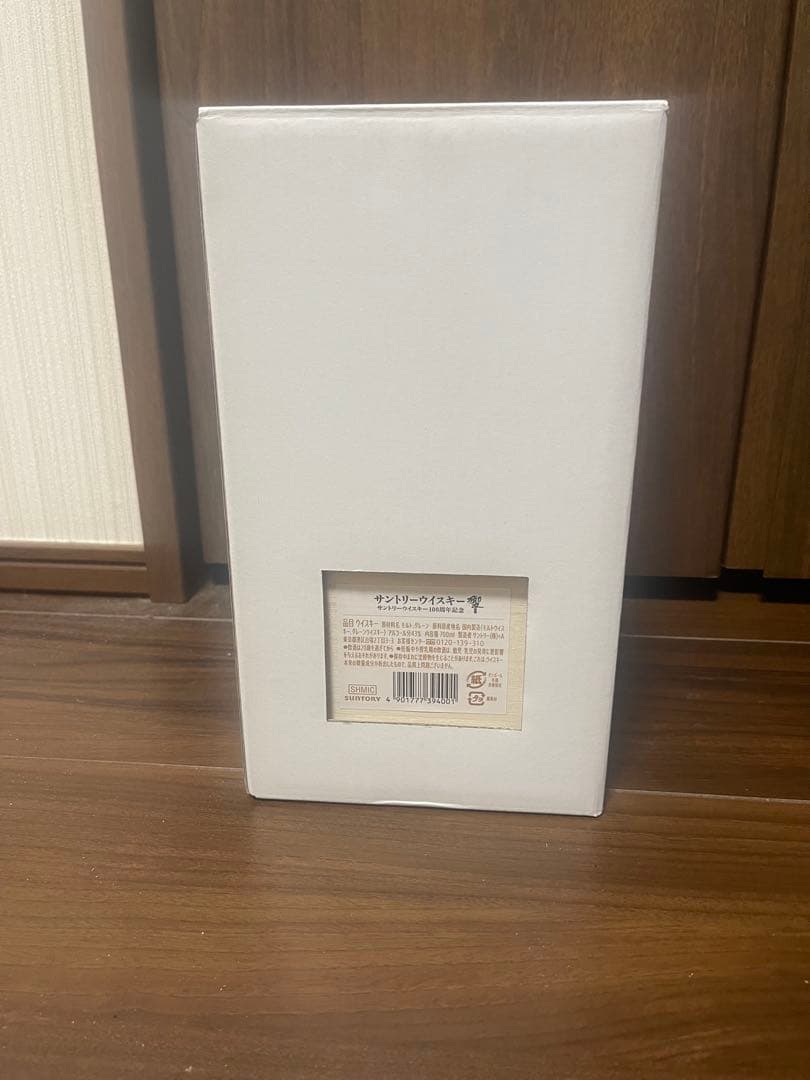 響　100周年記念ウイスキー ボトル木箱　空瓶