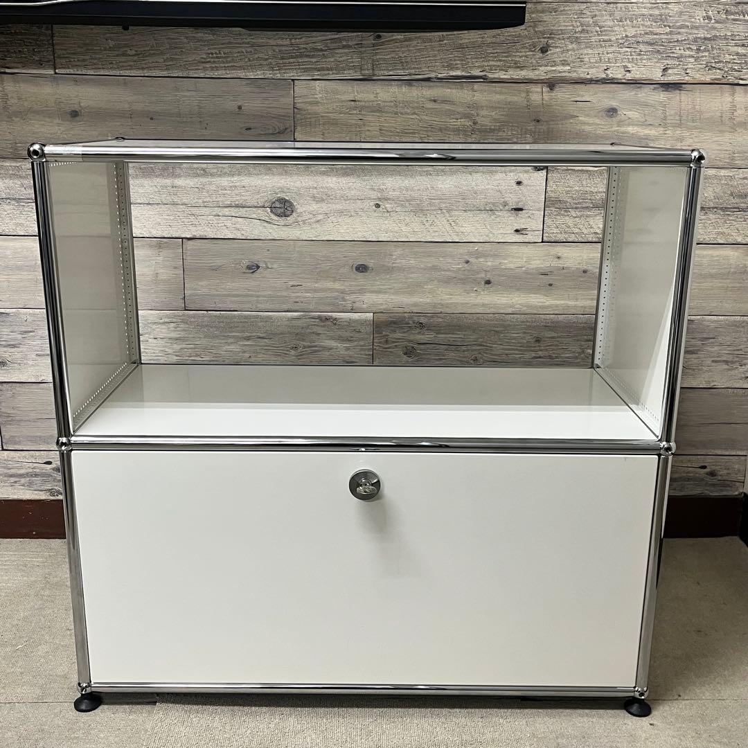 ★sora★USMハラー １列２段 鍵付キャビOP/DD 色：白