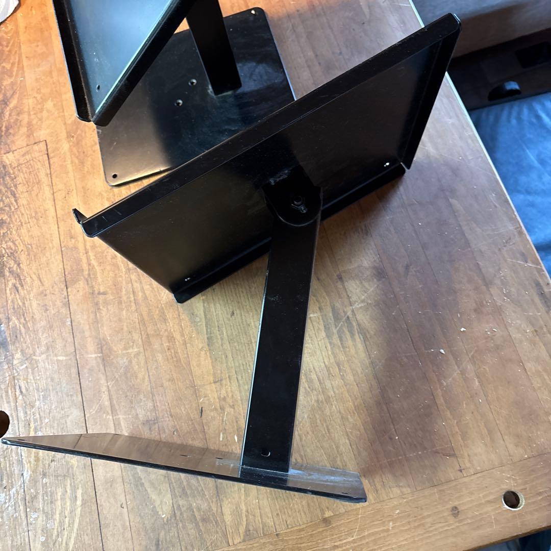 DJスタンド 金属製 黒 角型