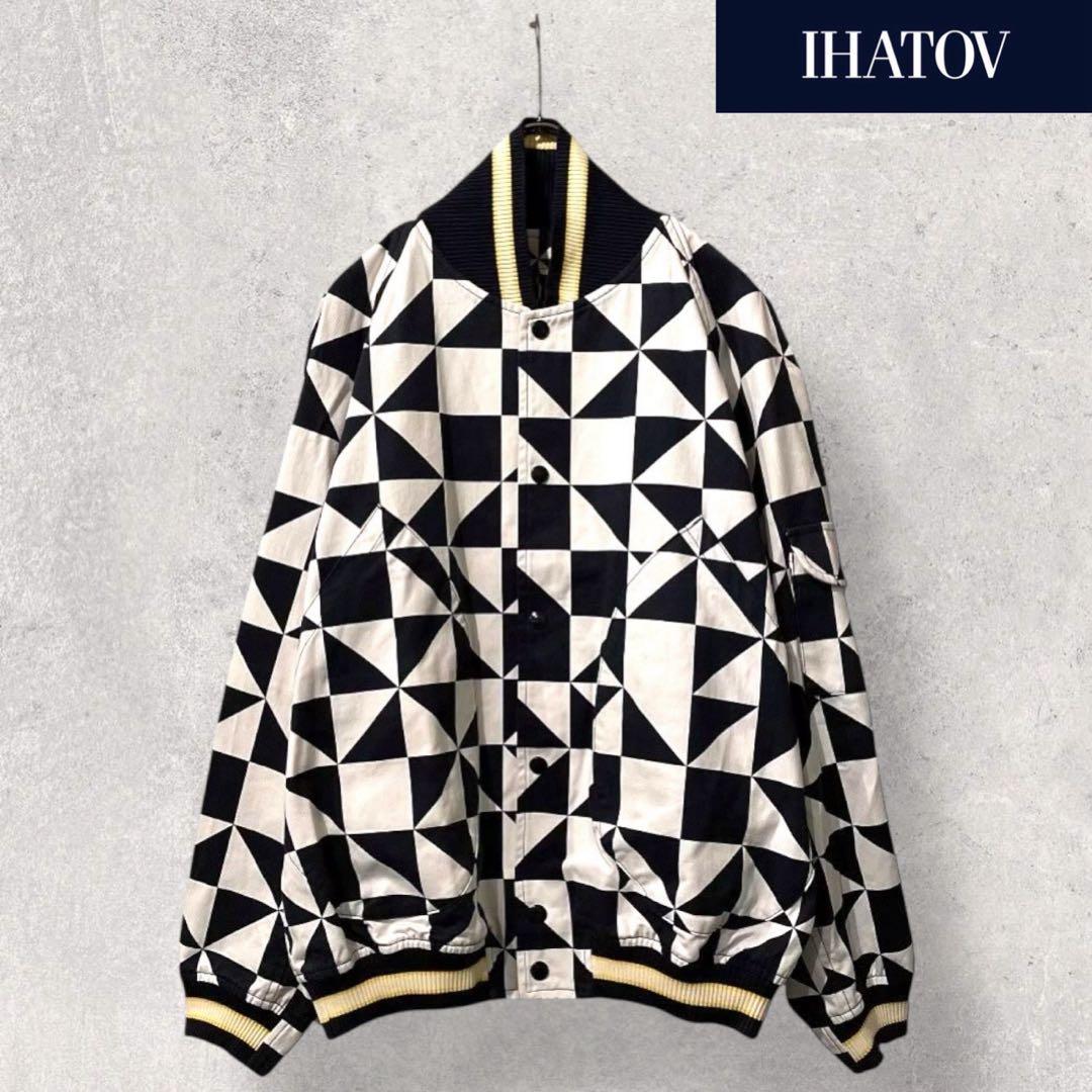 希少 22S/S IHATOV 名作 カークラブジャケット ブルゾン 幾何学模様