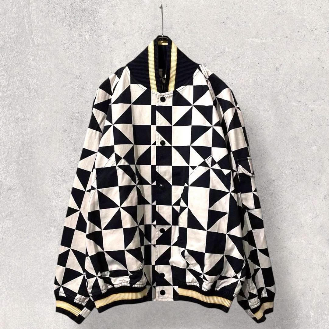 希少 22S/S IHATOV 名作 カークラブジャケット ブルゾン 幾何学模様