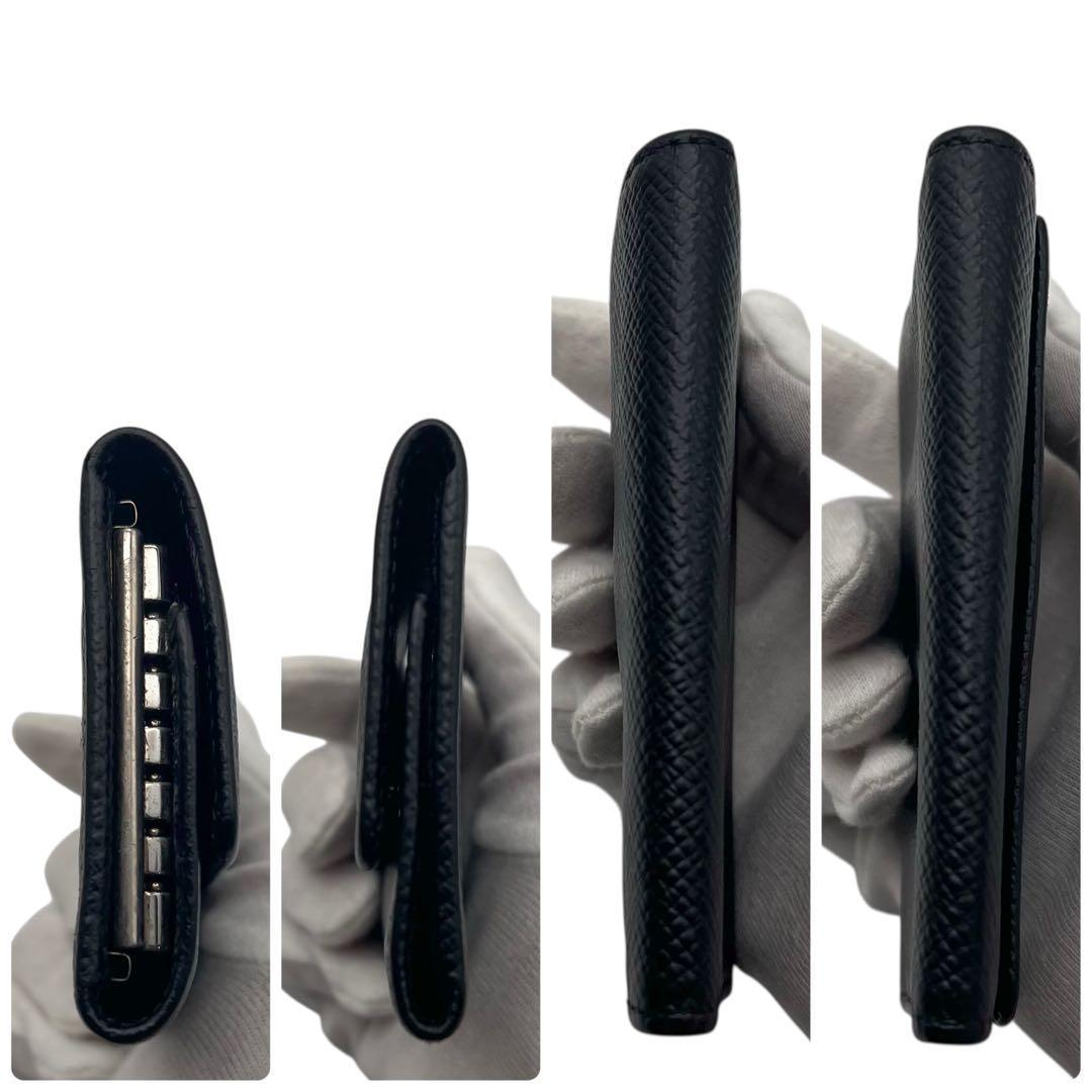 240　ルイヴィトン キーケース タイガ 黒 ミュルティクレ 鍵 6連