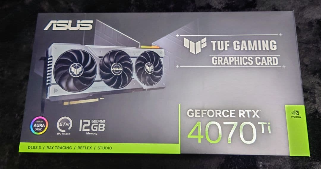 【締切間近】4070ti TUF ASUS グラボ Nvidia【極美品】