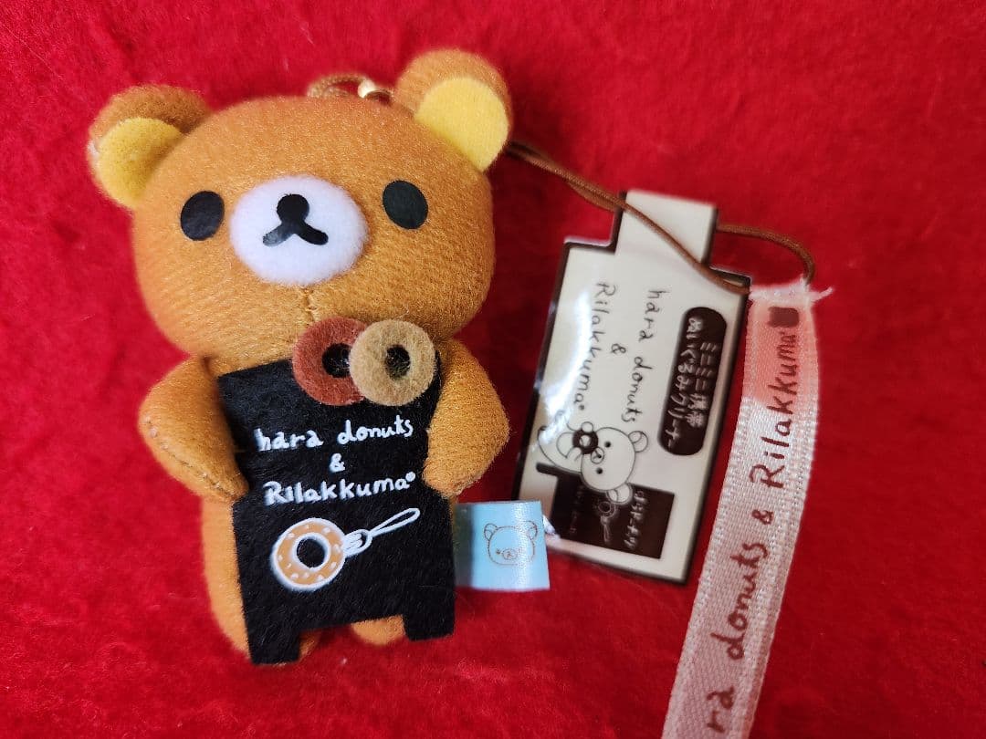 ミニミニ携帯ぬいぐるみクリーナー リラックマ　はらドーナツ　マスコット