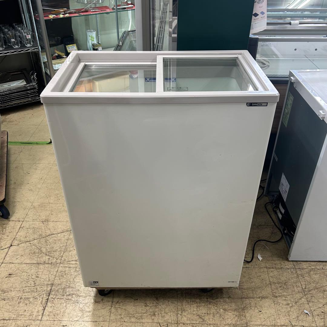 5967 サンデン PF-G120XE 冷凍ストッカー ガラス蓋 2018年製