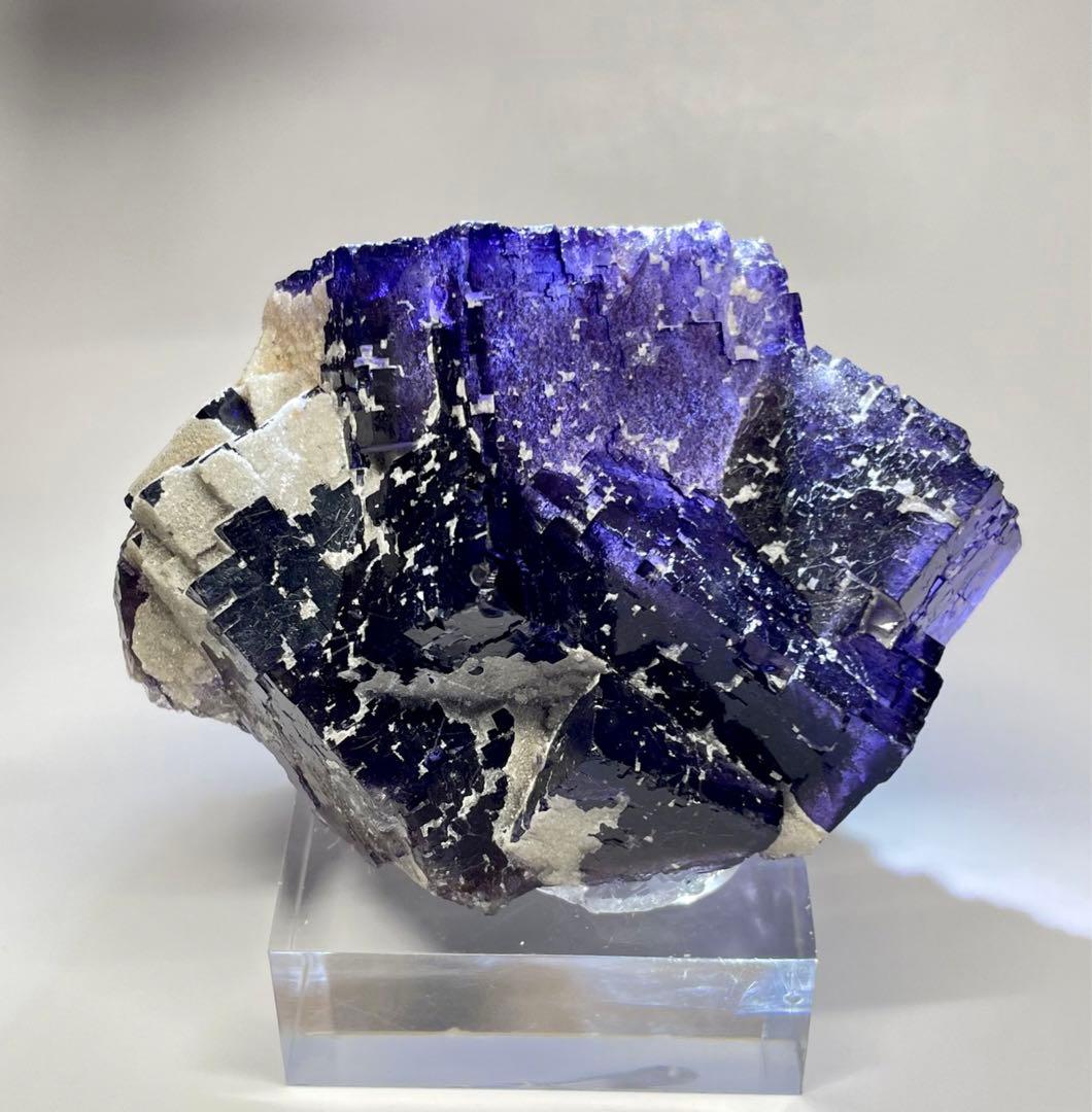 アメリカ イリノイ産 フローライト 蛍石 鉱物標本 原石 ②