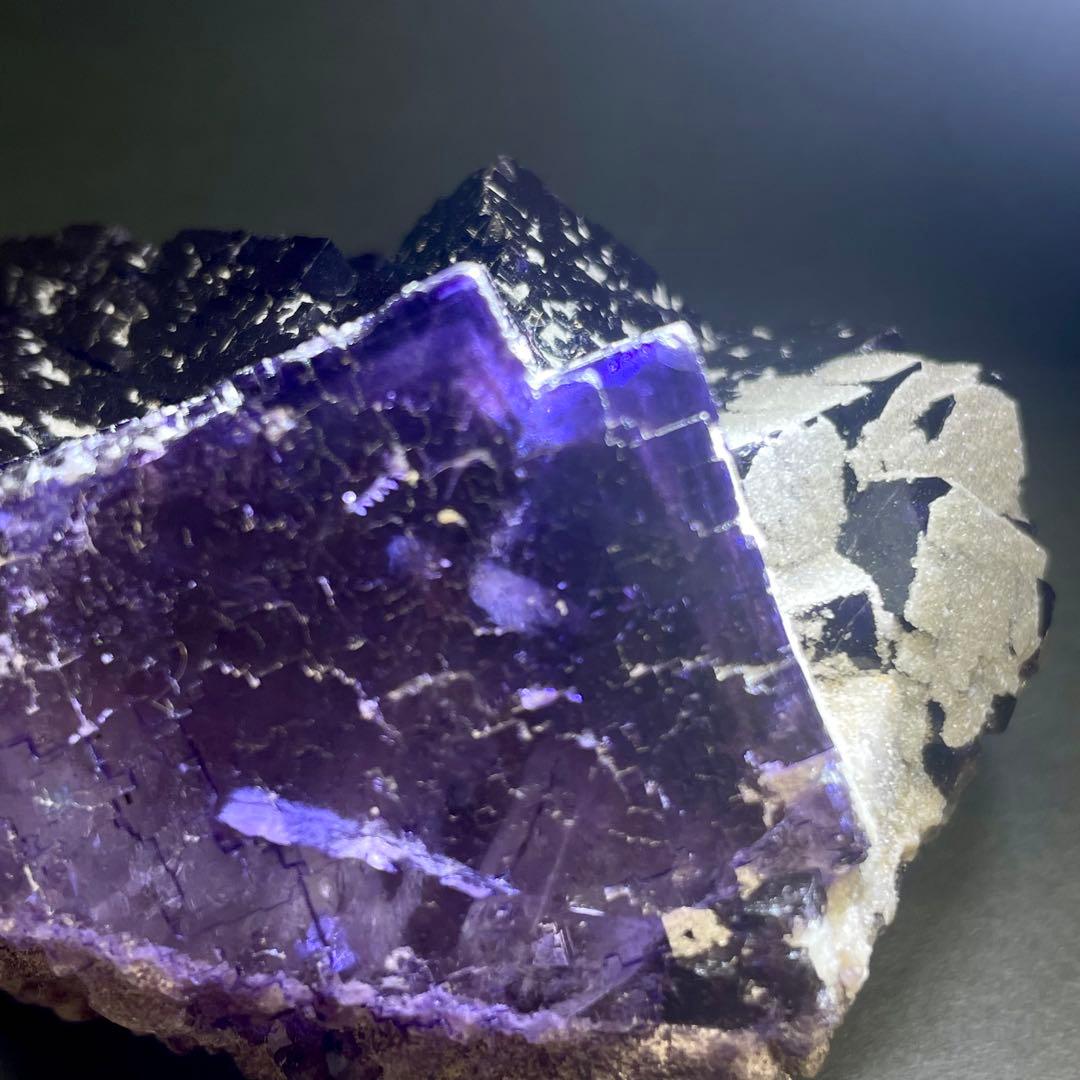 アメリカ イリノイ産 フローライト 蛍石 鉱物標本 原石 ②