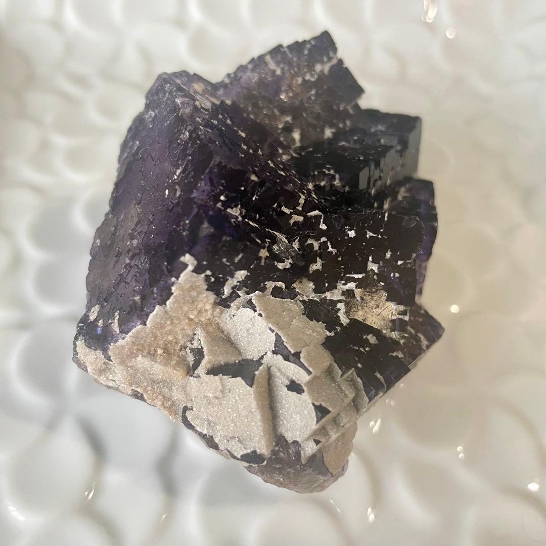 アメリカ イリノイ産 フローライト 蛍石 鉱物標本 原石 ②