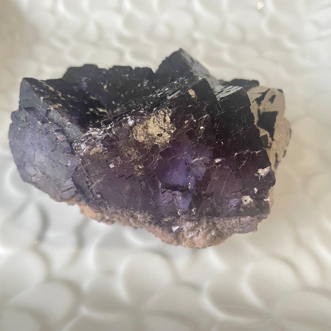 アメリカ イリノイ産 フローライト 蛍石 鉱物標本 原石 ②