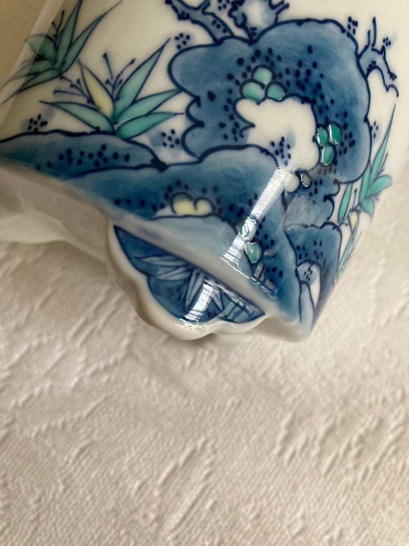 香炉　魯山　色鍋島焼　新品