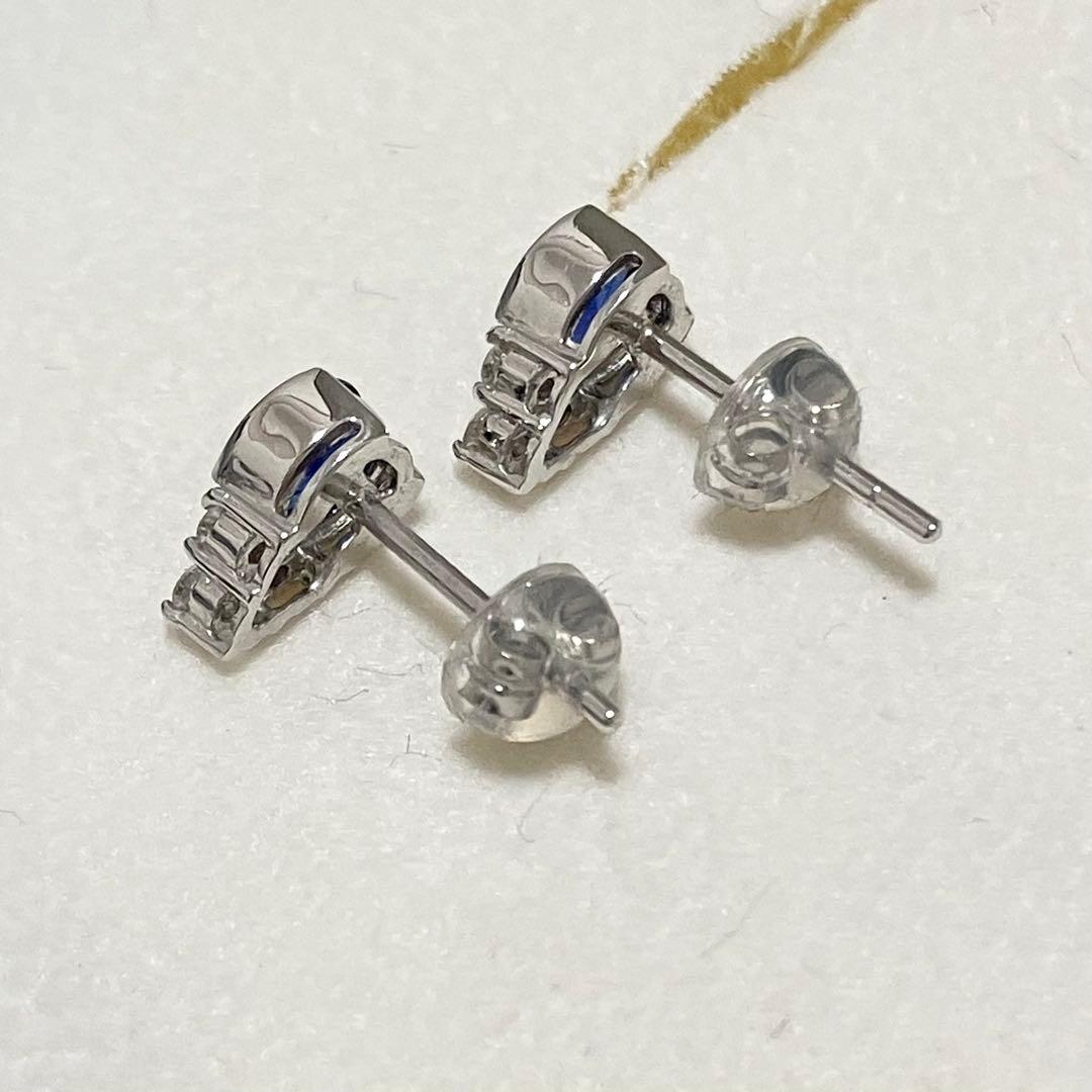 Pt900✨サファイア　ピアス　ダイヤモンド