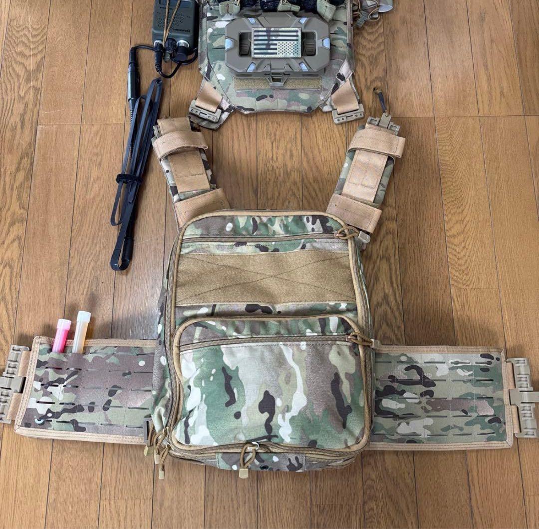 しゅ マルチカムプレートキャリア、マルチカムヘルメットセットアップ