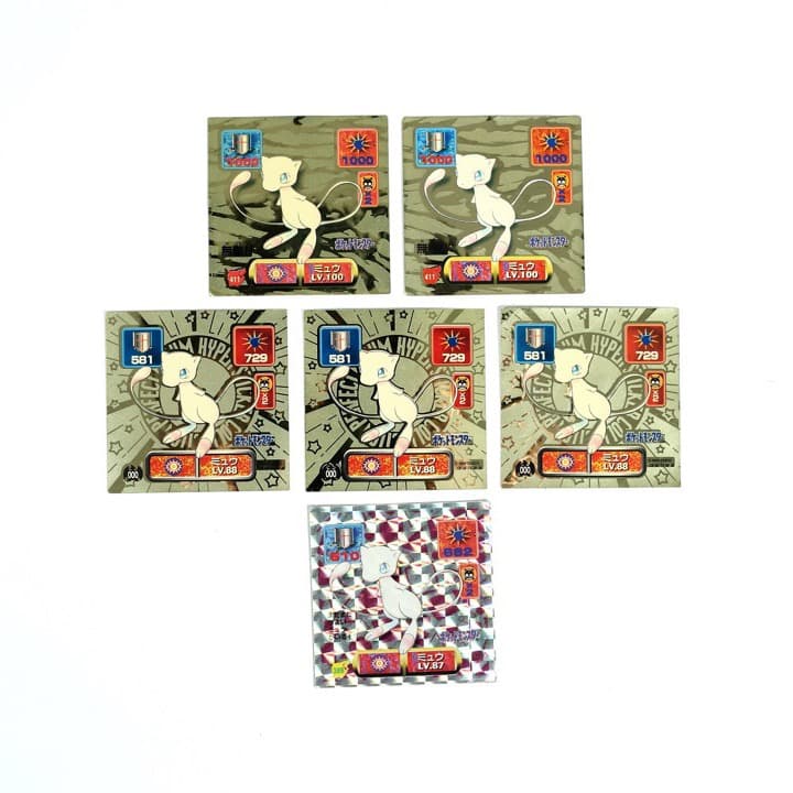 ①アマダポケモン最強シール列伝　ミュウ6枚セット