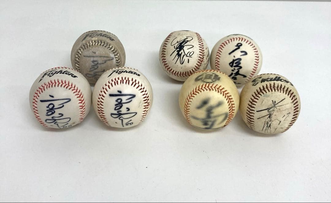 B125-37 日本ハム ファイターズ 監督　高田繁　他直筆サインボール