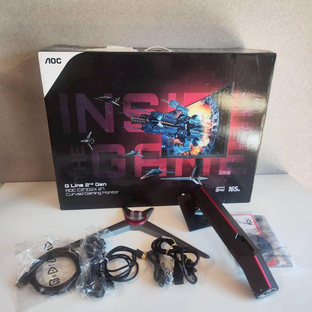 AOC 27インチ 曲面ゲーミングモニター C27G2X/11 165Hz