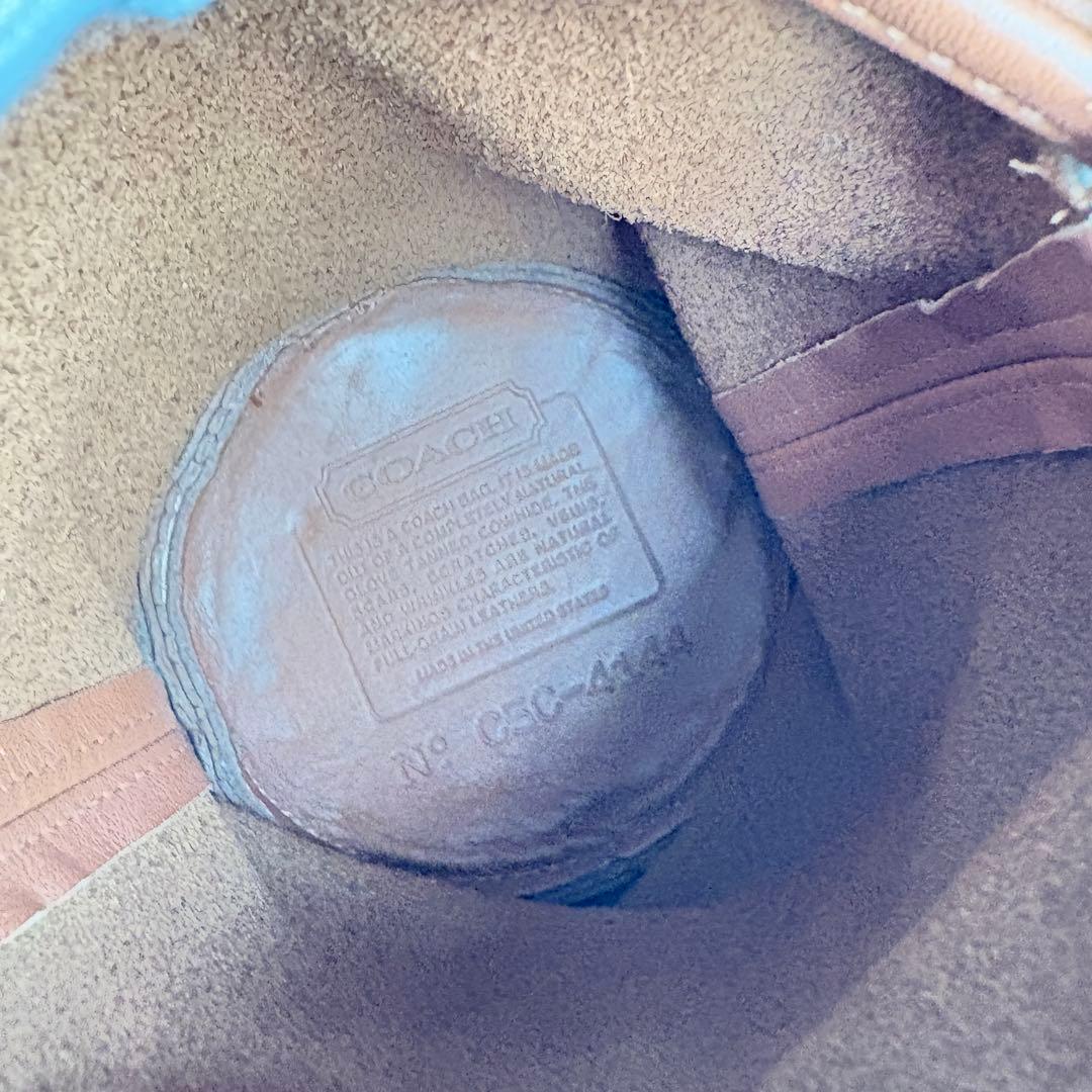 レア箱付　美品　オールド　コーチ 巾着 ショルダーバッグ USA製　4144