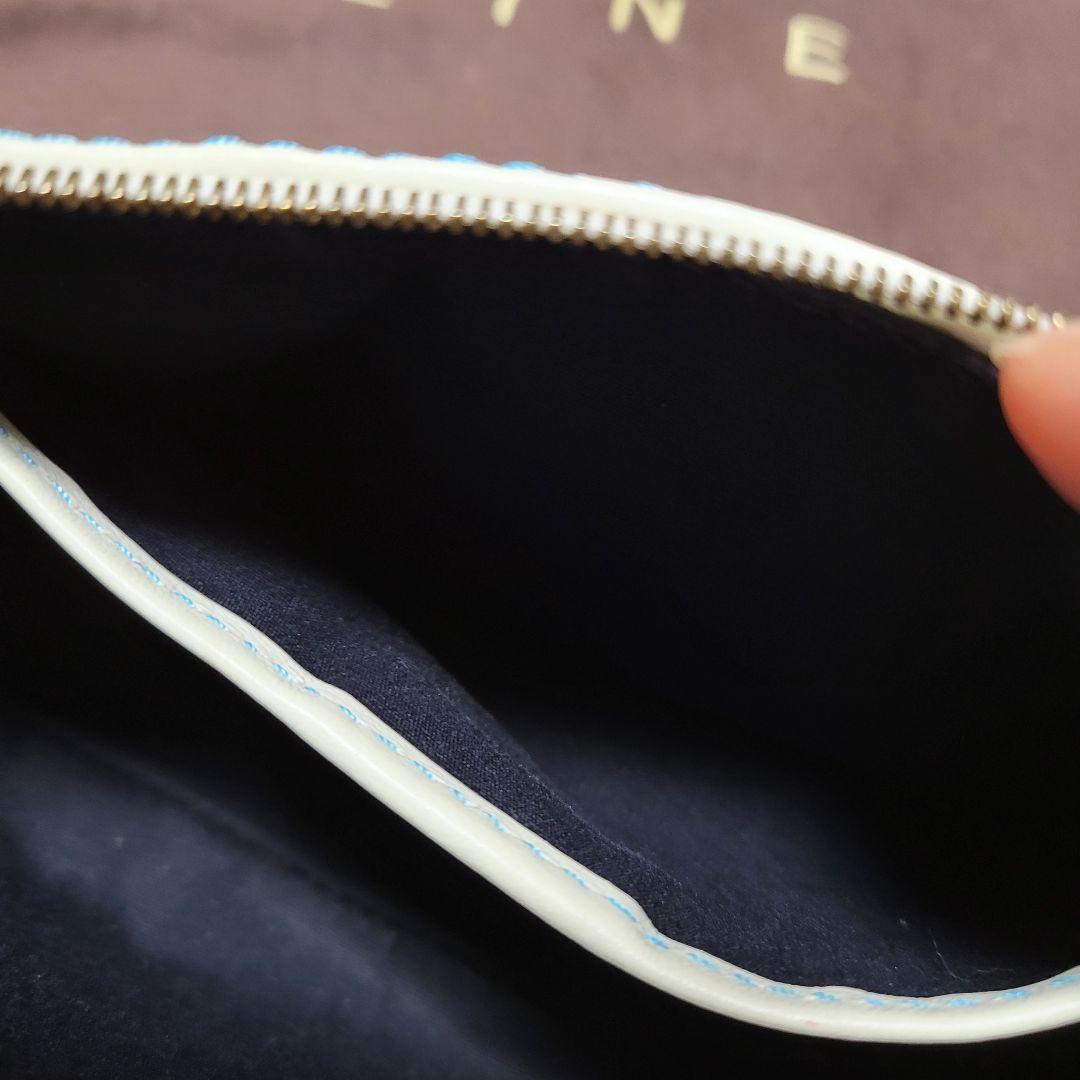 CELINE 水色 スエード ハンドバッグ