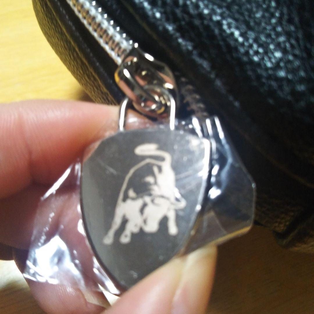 Lamborghini ケース 黒 チャーム付き　ポーチ