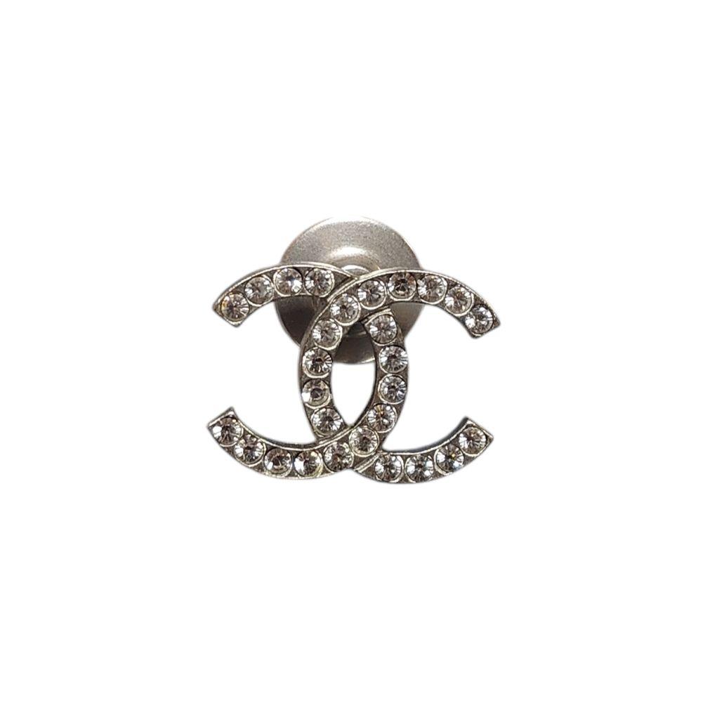【美品】シャネル ココマーク ラインストーン ヴィンテージ ピンブローチ