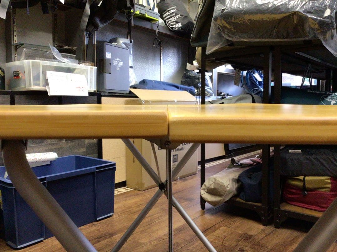 屋内使用のみ／ワンアクションテーブルロング竹※旧モデル／peak