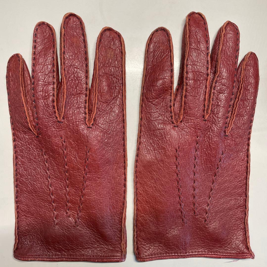 デンツ ペッカリー 7-1/2 ライニング無し　KIRSCHカラー（赤茶色）