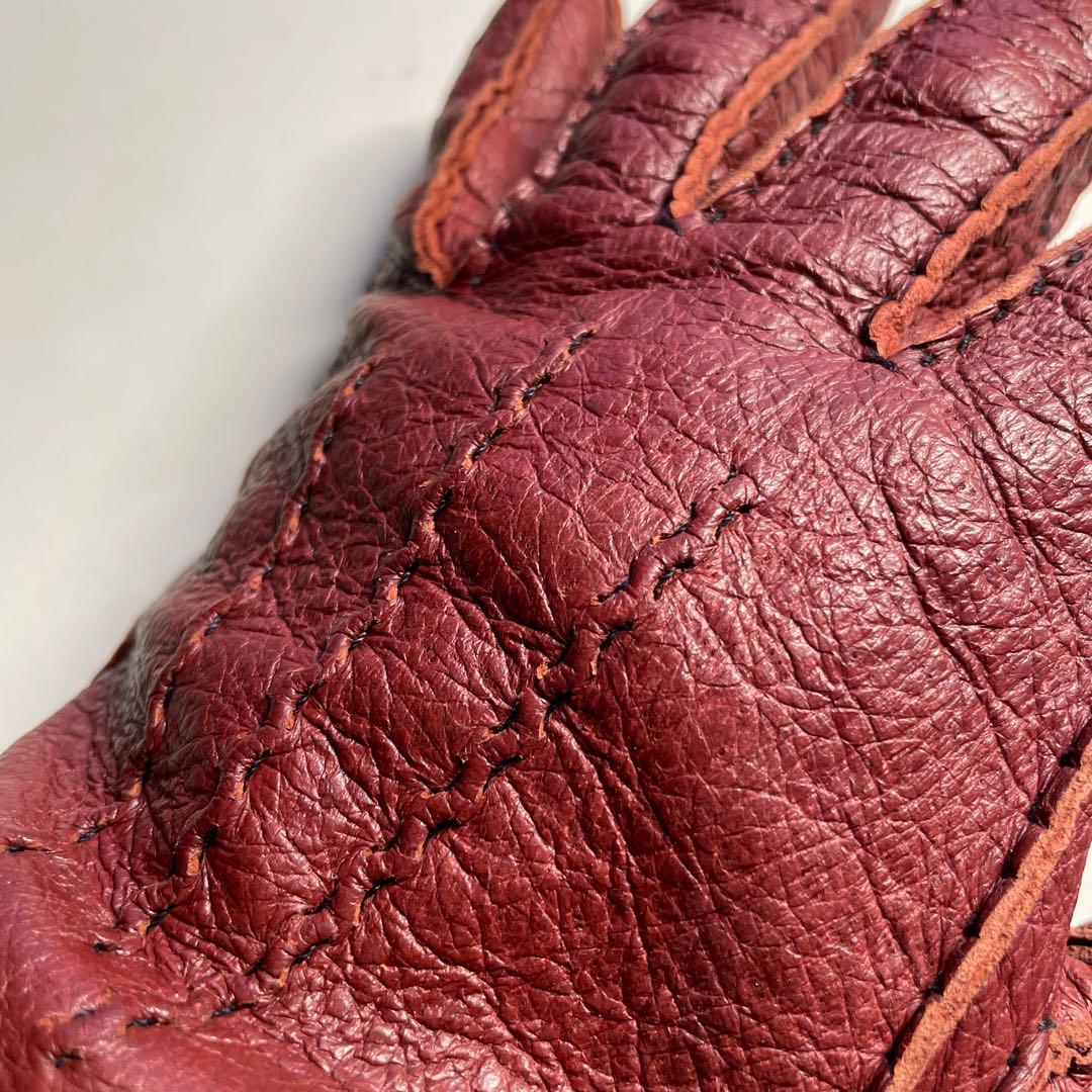 デンツ ペッカリー 7-1/2 ライニング無し　KIRSCHカラー（赤茶色）