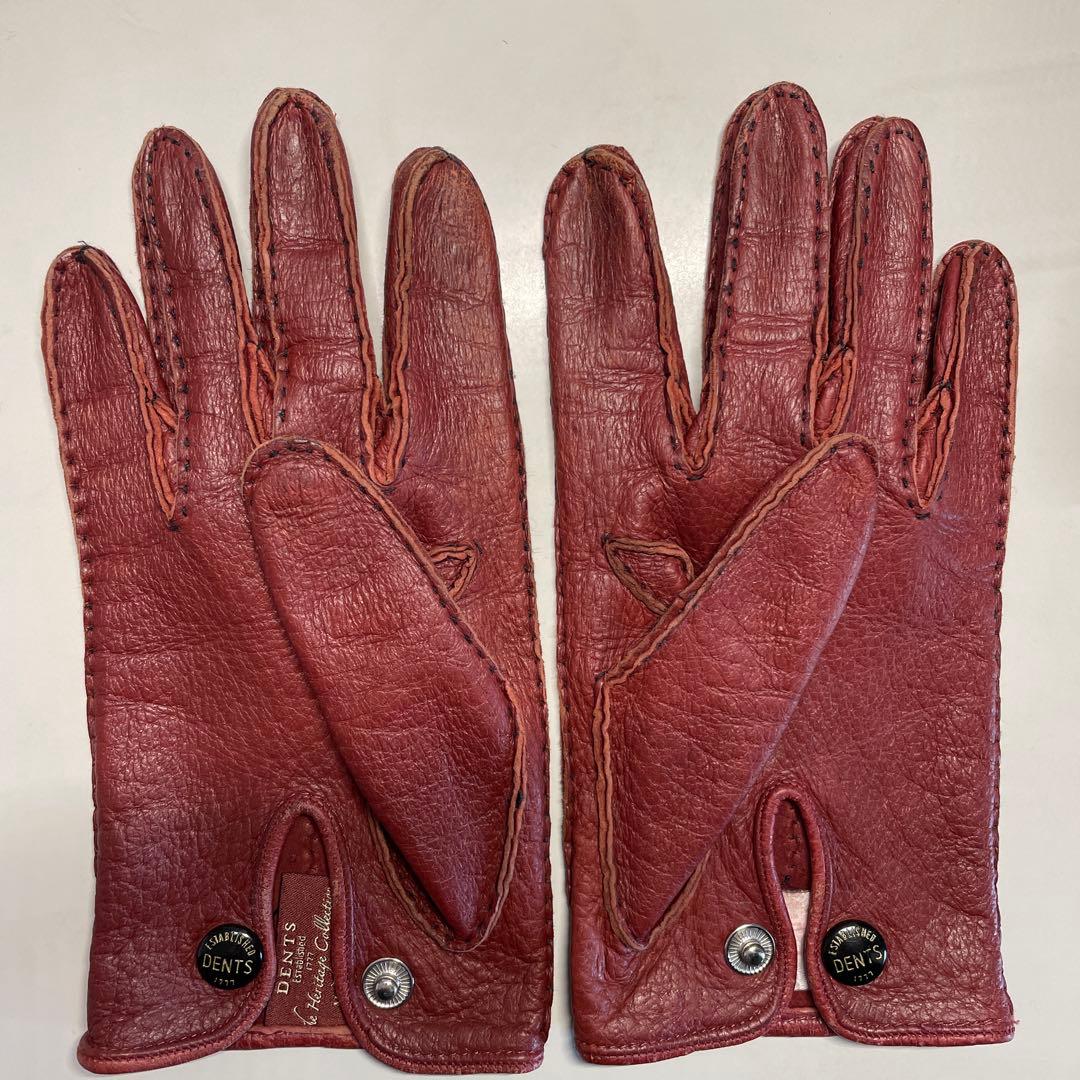 デンツ ペッカリー 7-1/2 ライニング無し　KIRSCHカラー（赤茶色）