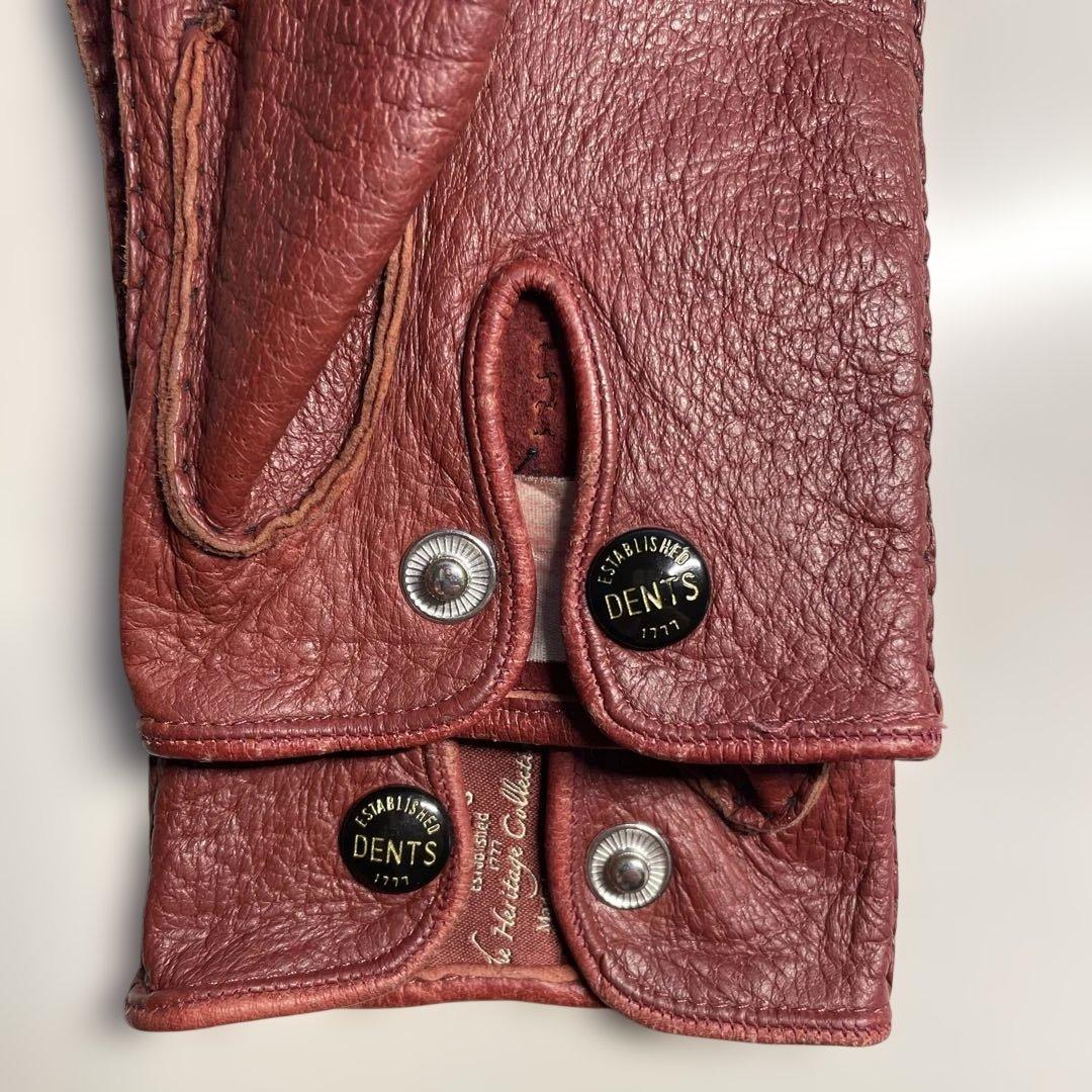 デンツ ペッカリー 7-1/2 ライニング無し　KIRSCHカラー（赤茶色）