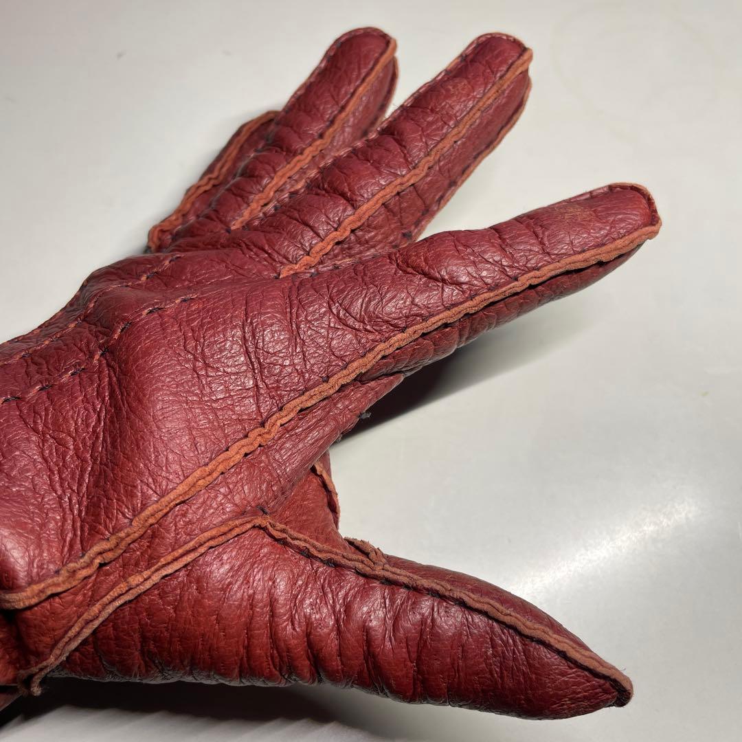 デンツ ペッカリー 7-1/2 ライニング無し　KIRSCHカラー（赤茶色）