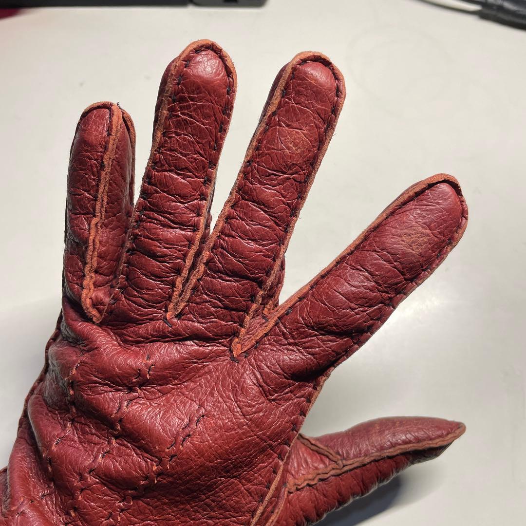 デンツ ペッカリー 7-1/2 ライニング無し　KIRSCHカラー（赤茶色）