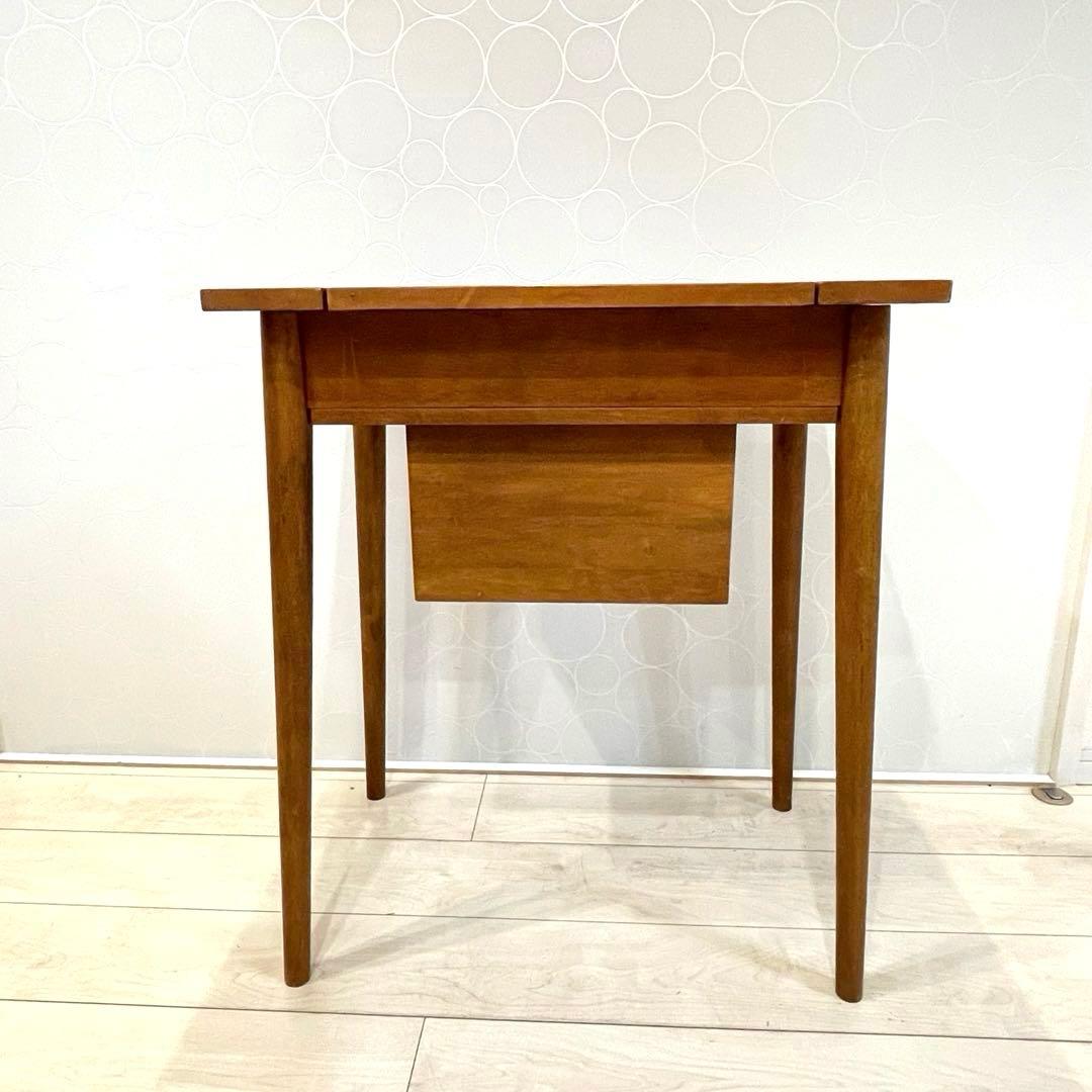 【市場】木製ドレッサー 鏡台 鏡付き コンパクト収納 天然木 北欧風