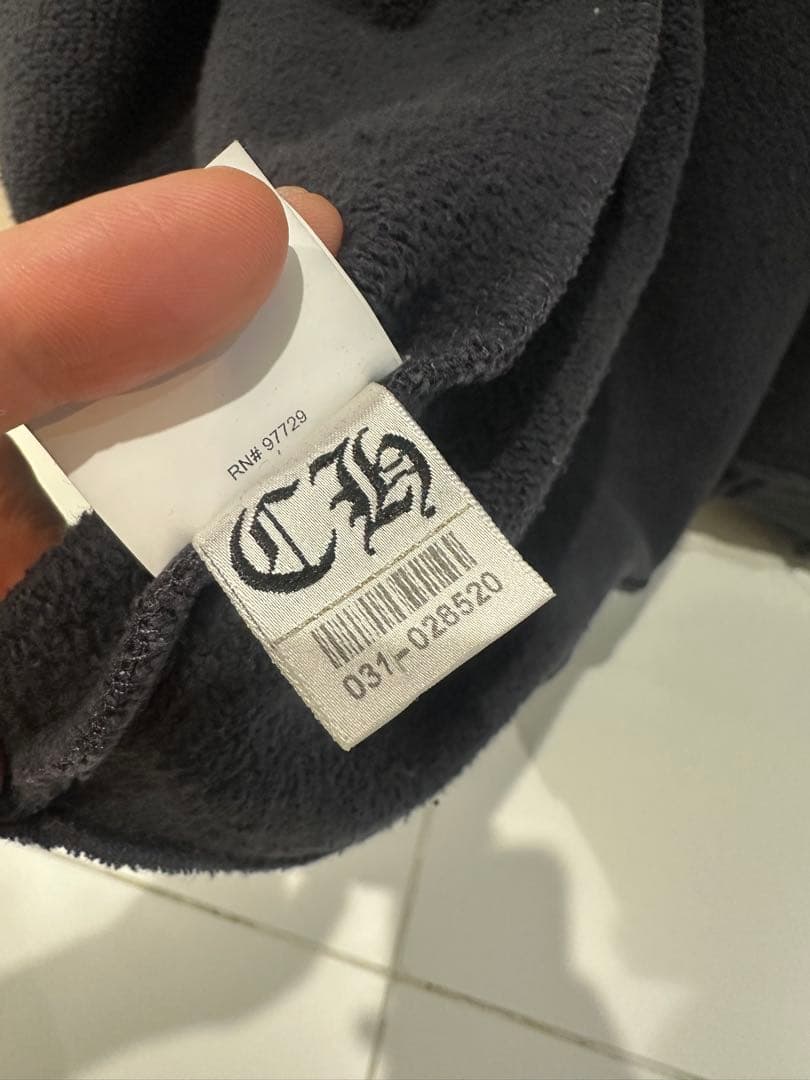 クロムハーツ CHROME HEARTS ynot パーカー パッチ ネイビー