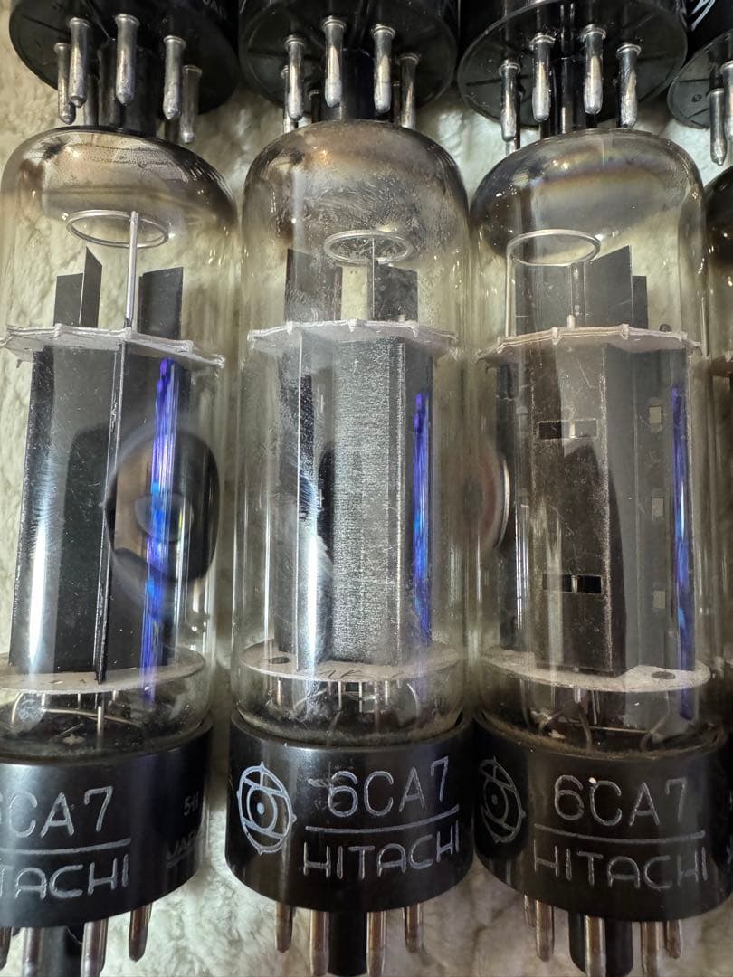 し*。様 HITACHI 6CA7 真空管 12本セット オーディオ アンプ 日