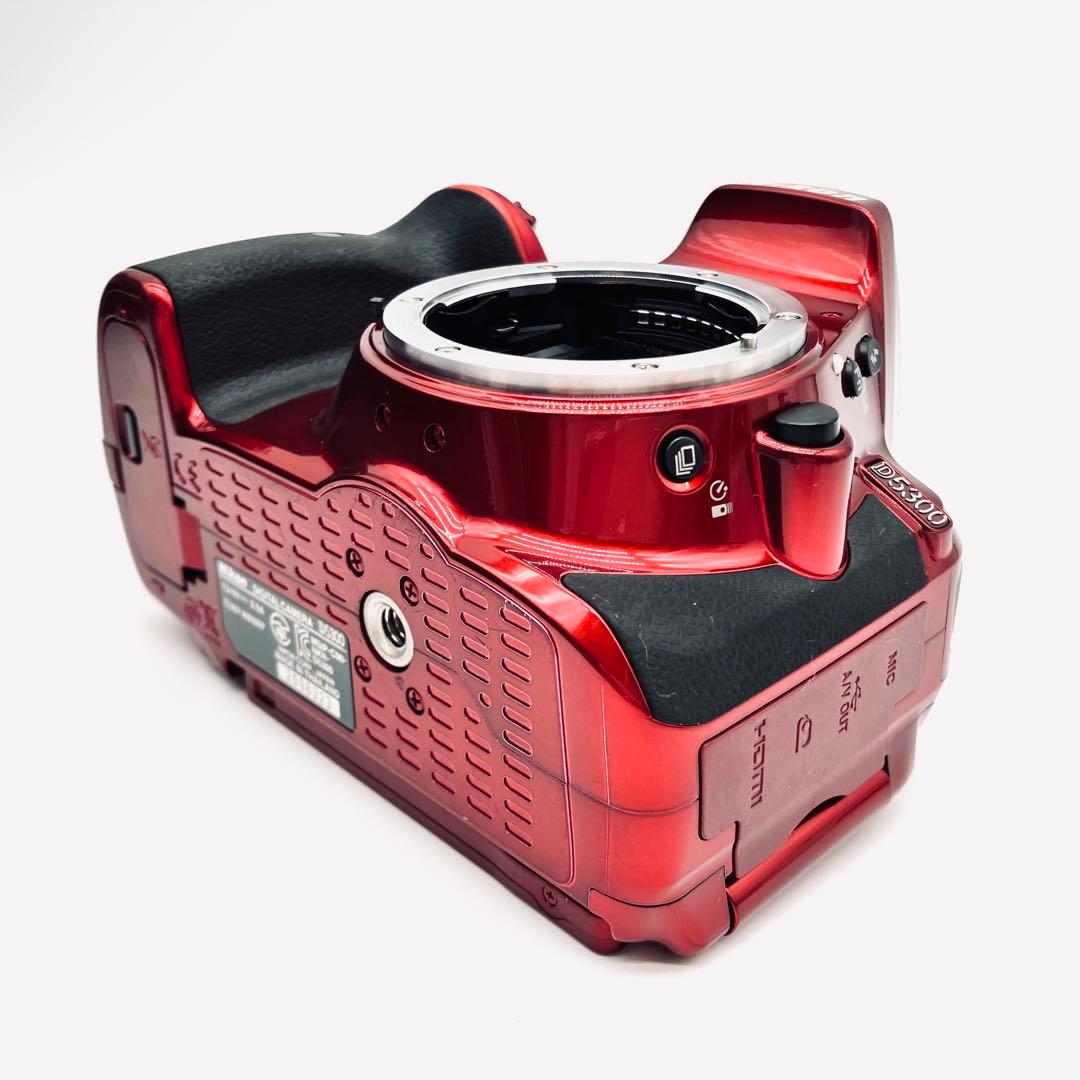 Wi-Fi対応♪ Nikon D5300 望遠ダブルレンズキット　レッド