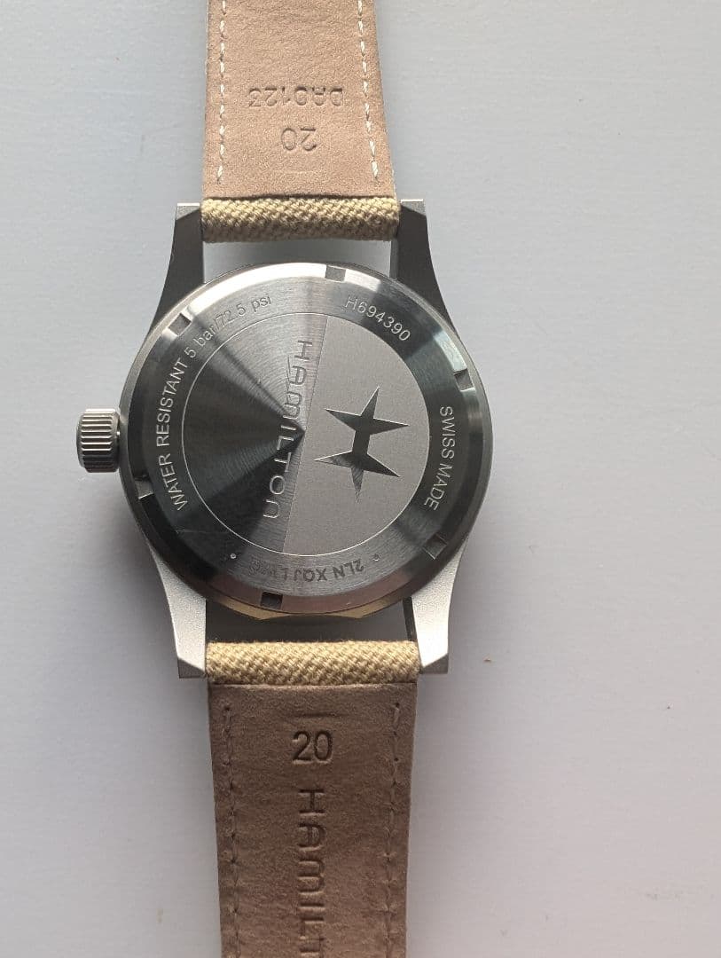 HAMILTON Khaki Field 手巻き時計 ブラック