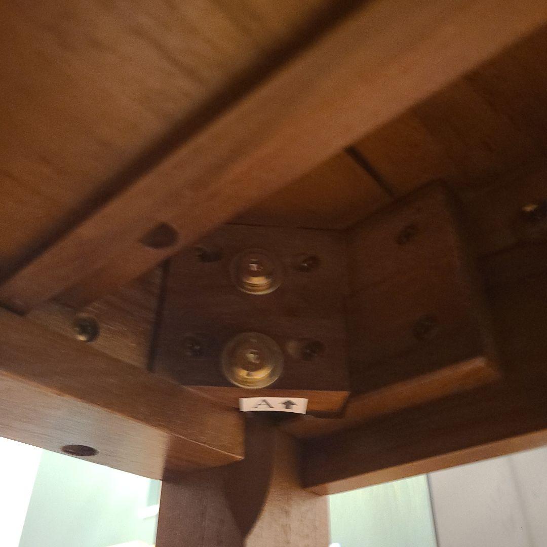 【チーク無垢材使用】デスク　学習机　テーブル　アジアン家具