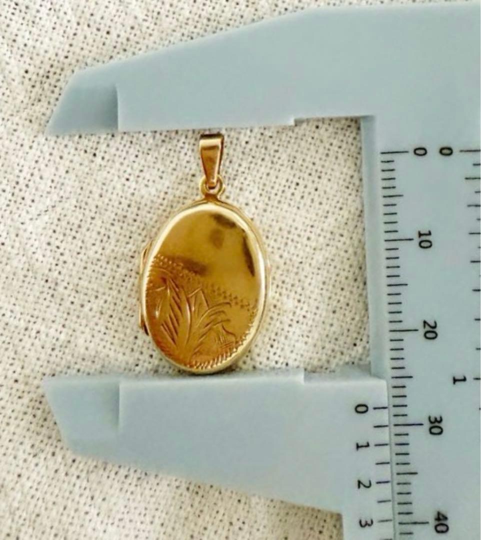 ヴィンテージ 9金 フォトペンダント